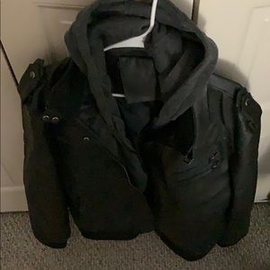 Men’s faux leather jacket